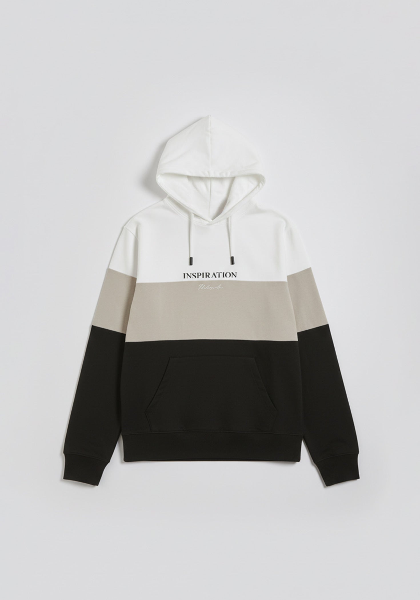 Felpa con cappuccio colorblock|Colore:Sabbia