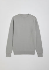 Maglia girocollo in cotone|Colore:Grigio melange