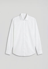 Camicia manica lunga in cotone|Colore:Bianco