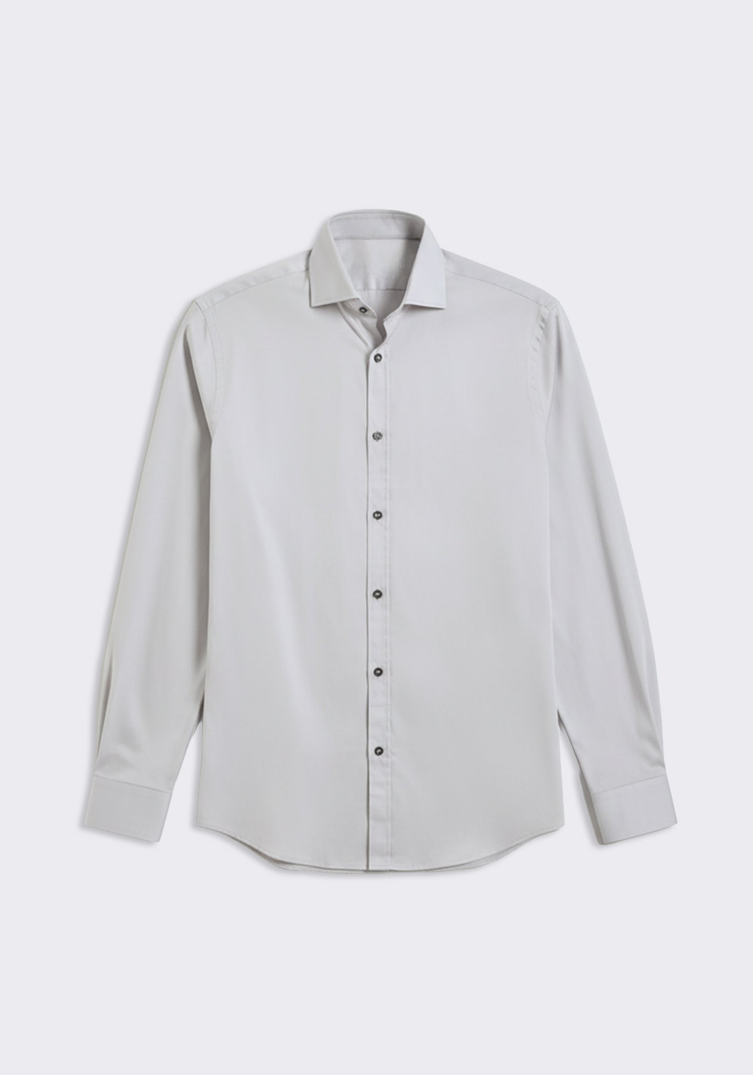 Camicia manica lunga in cotone|Colore:Grigio perla