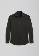 Camicia manica lunga in cotone|Colore:Nero