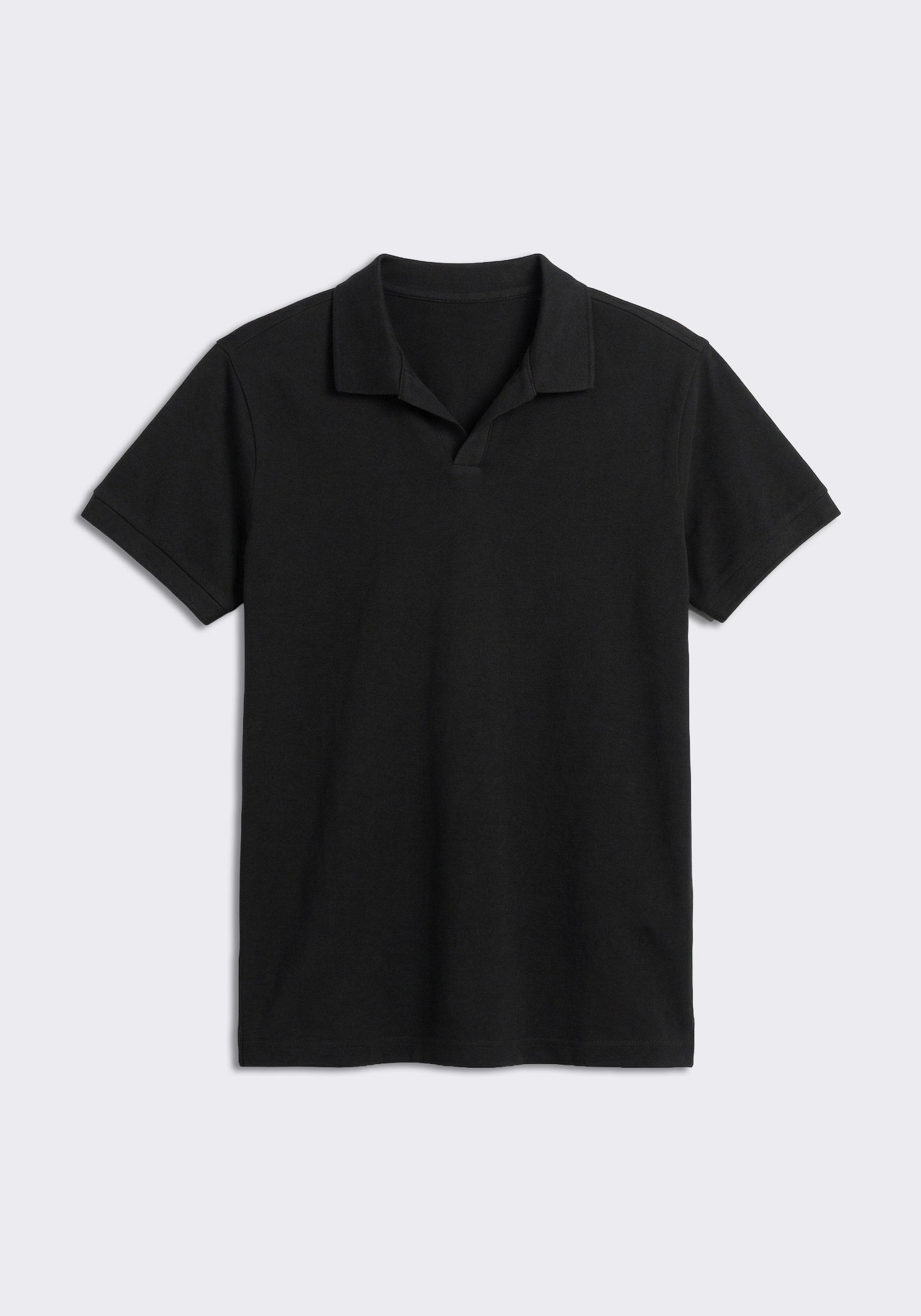 Polo coreana 100% cotone|Colore:Nero