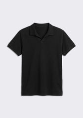 Polo coreana 100% cotone|Colore:Nero