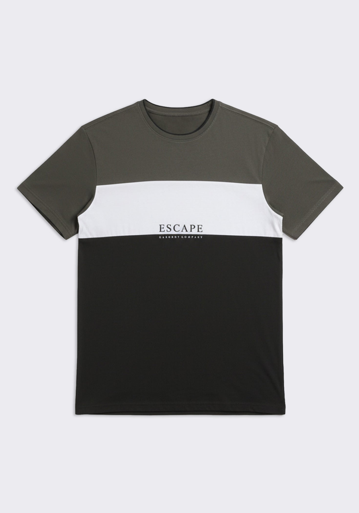 T-shirt colorblock|Colore:Verde bosco