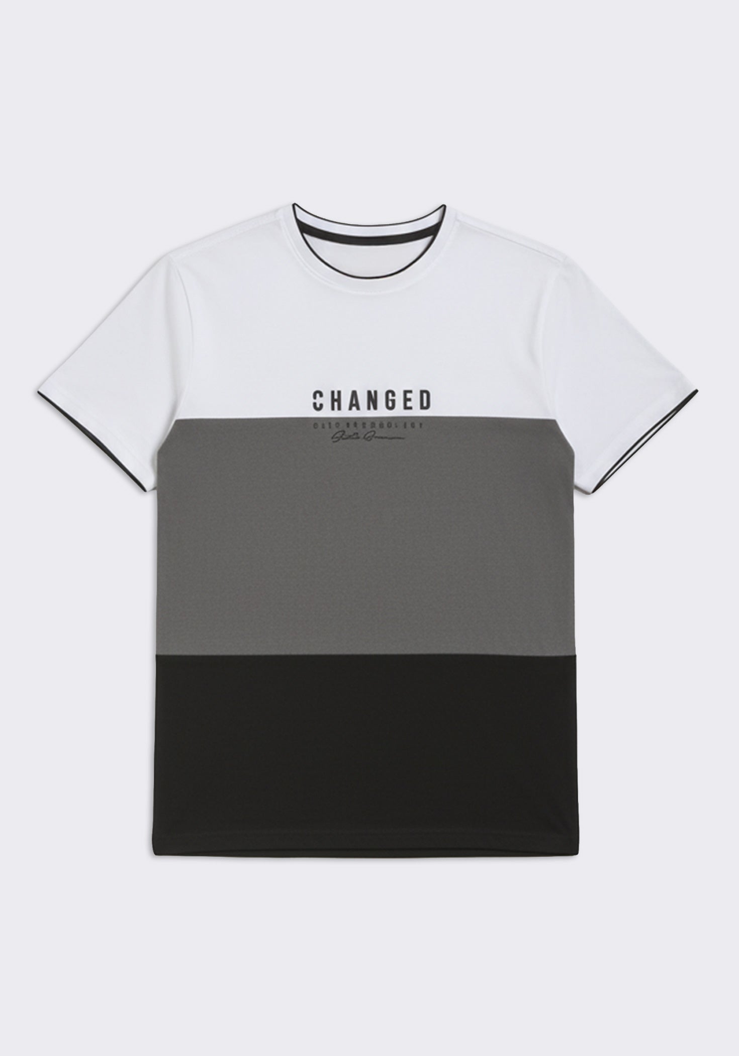 T-shirt colorblock|Colore:Grigio scuro