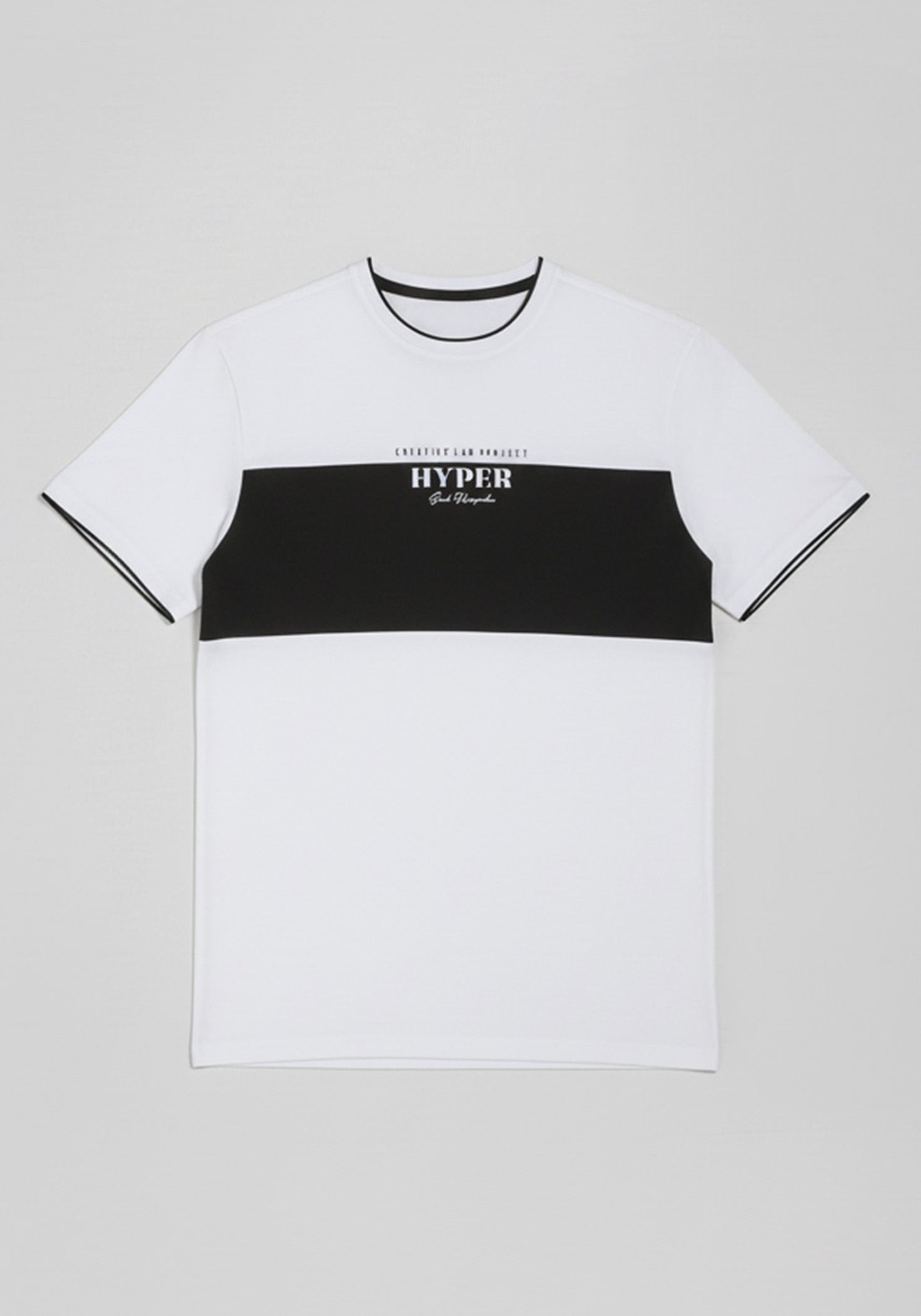 T-shirt colorblock|Colore:Bianco