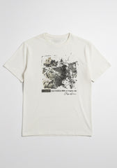T-shirt 100% cotone con stampa|Colore:Ecrù