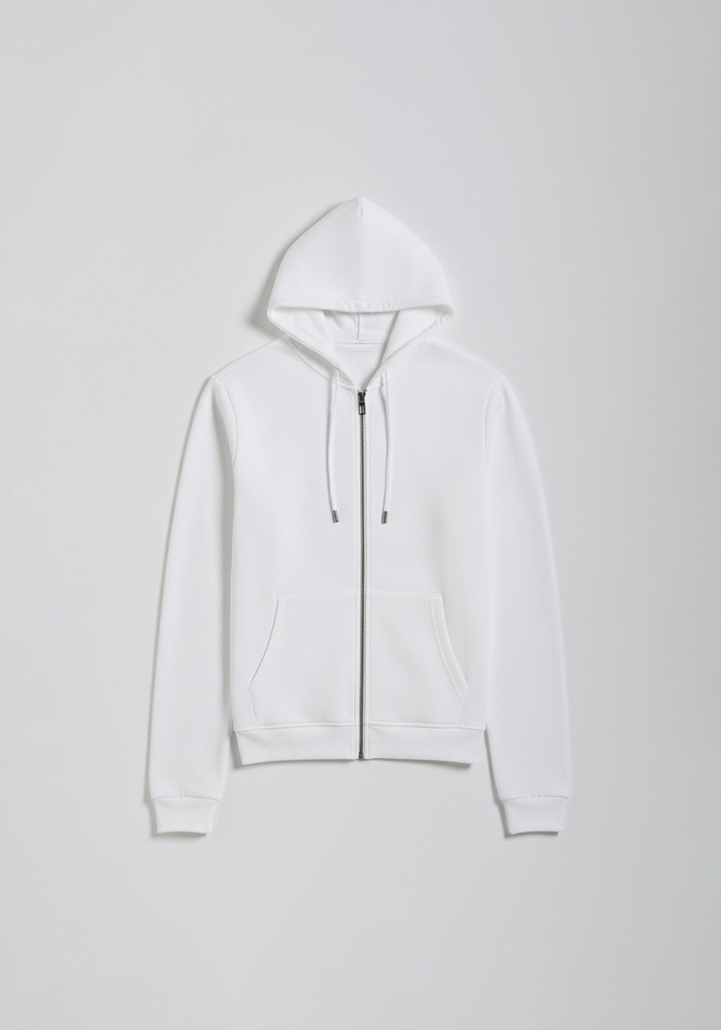 Felpa zip con cappuccio|Colore:Off white