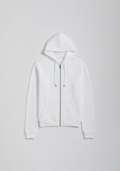 Felpa zip con cappuccio|Colore:Off white