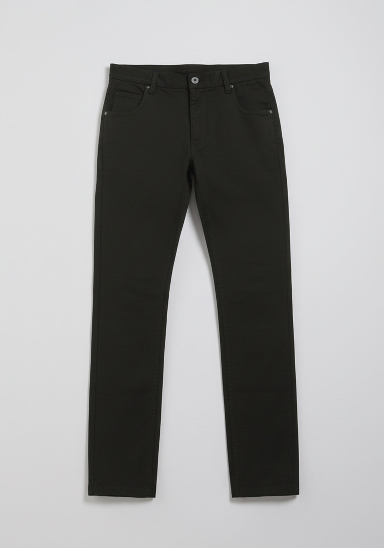 Pantaloni cinque tasche in cotone|Colore:Nero