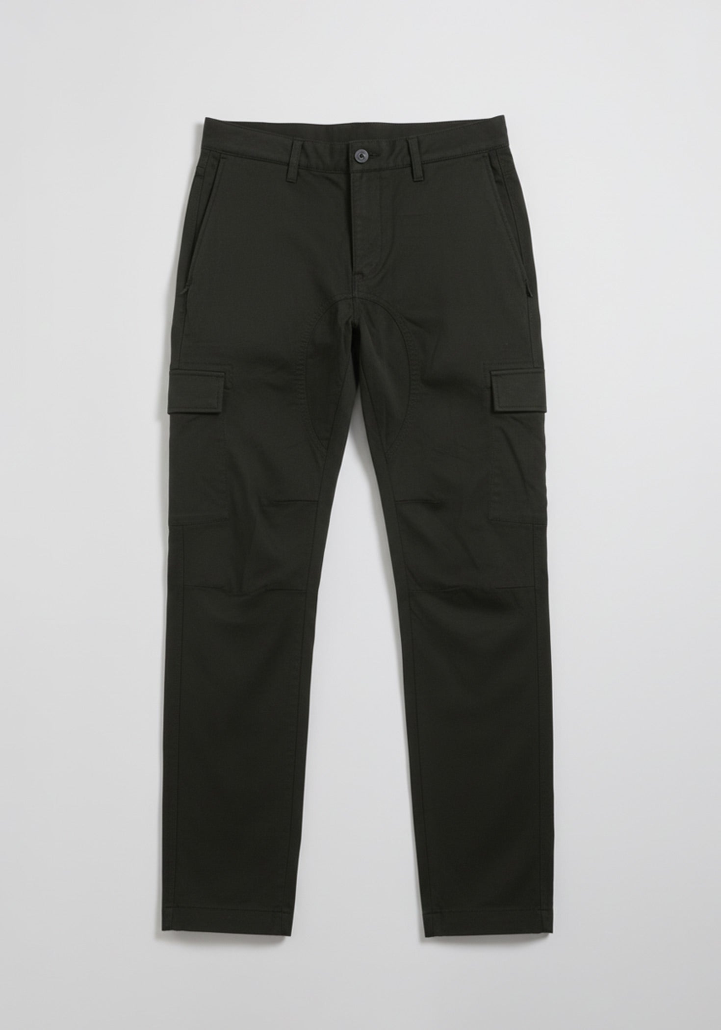 Pantaloni cargo con elastici alle caviglie|Colore:Nero