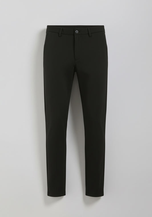 Pantaloni chino misto viscosa|Colore:Nero