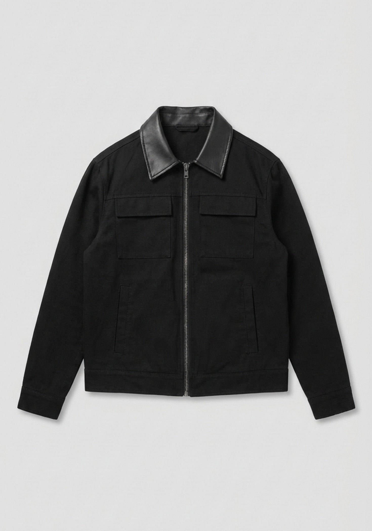 Giacca camicia in cotone|Colore:Nero