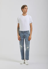 Jeans skinny fit con strappi|Colore:Jeans