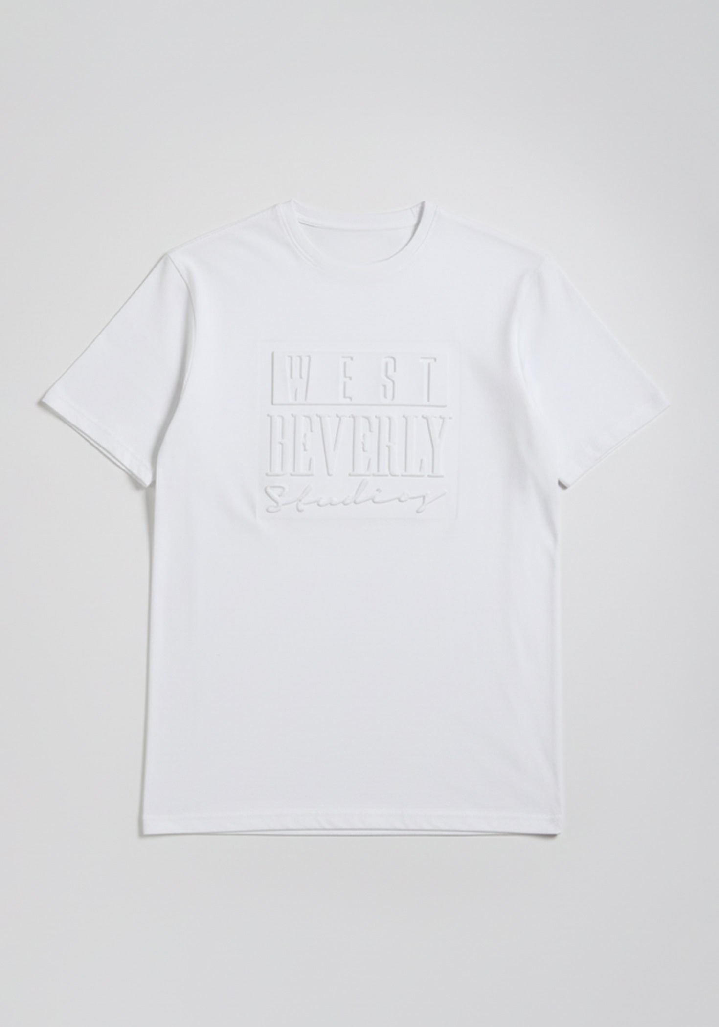 T-shirt con stampa a rilievo |Colore:Bianco