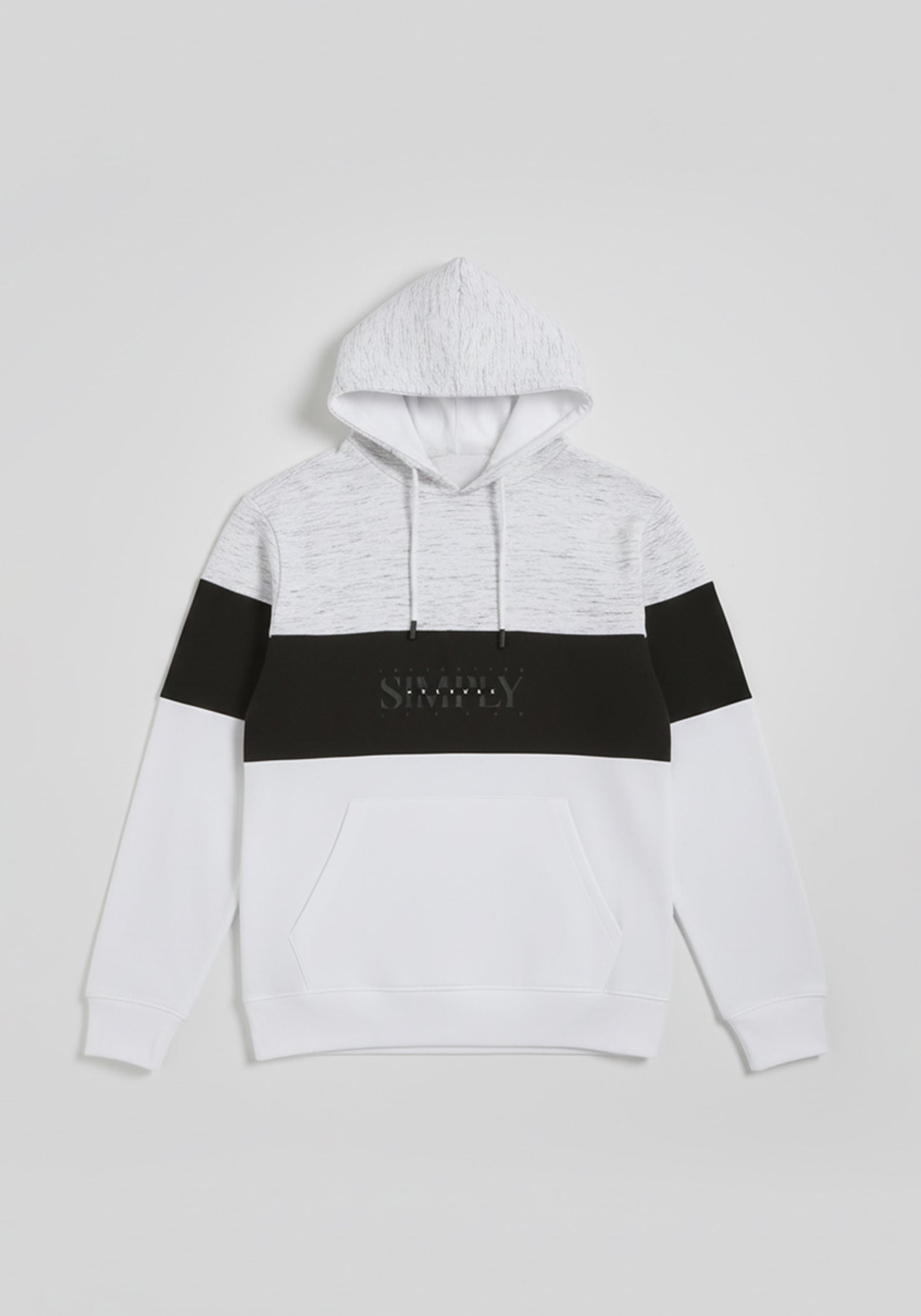 Felpa con cappuccio colorblock|Colore:Bianco tw