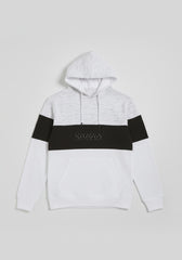 Felpa con cappuccio colorblock|Colore:Bianco tw