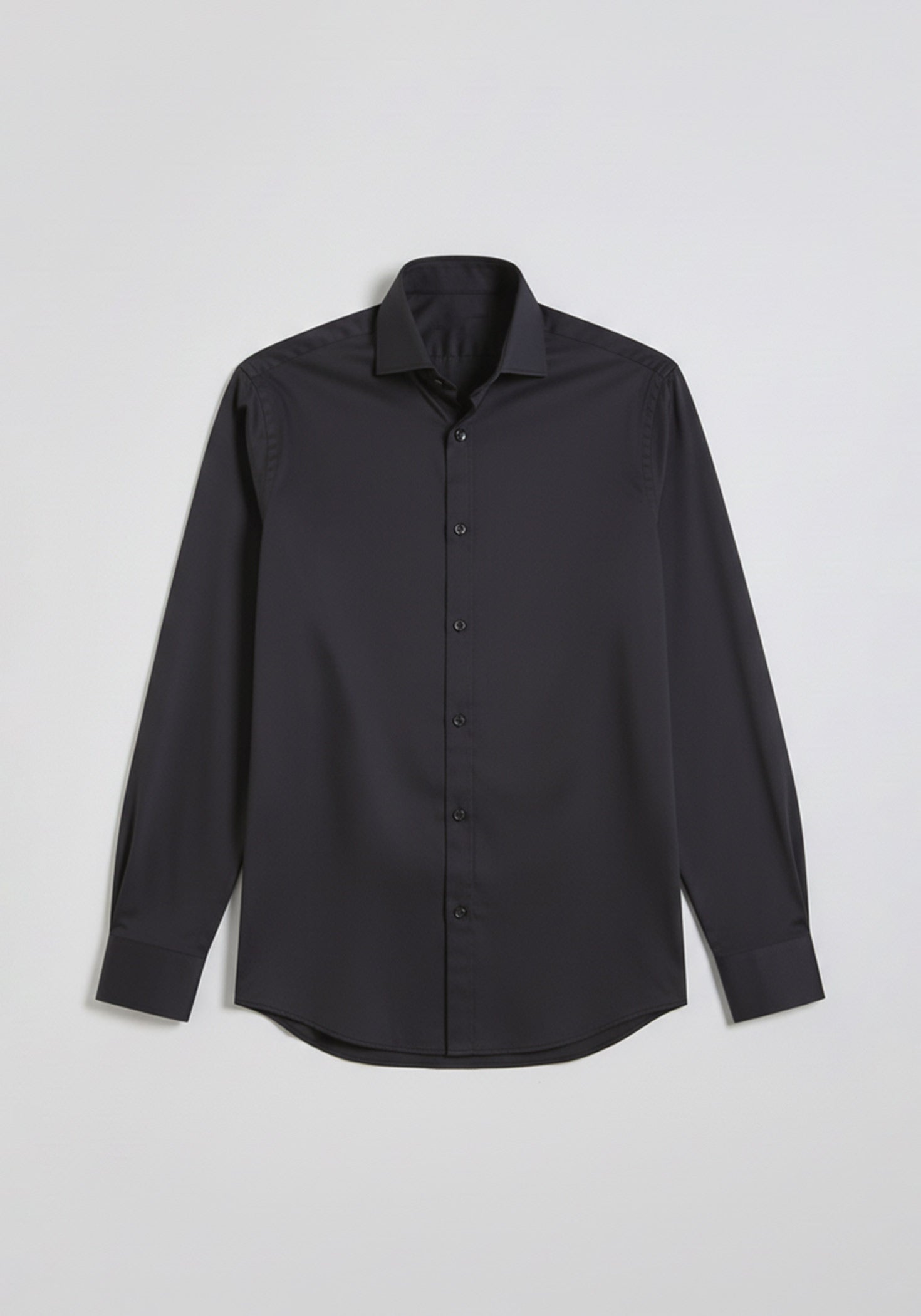 Camicia manica lunga tinta unita|Colore:Blue