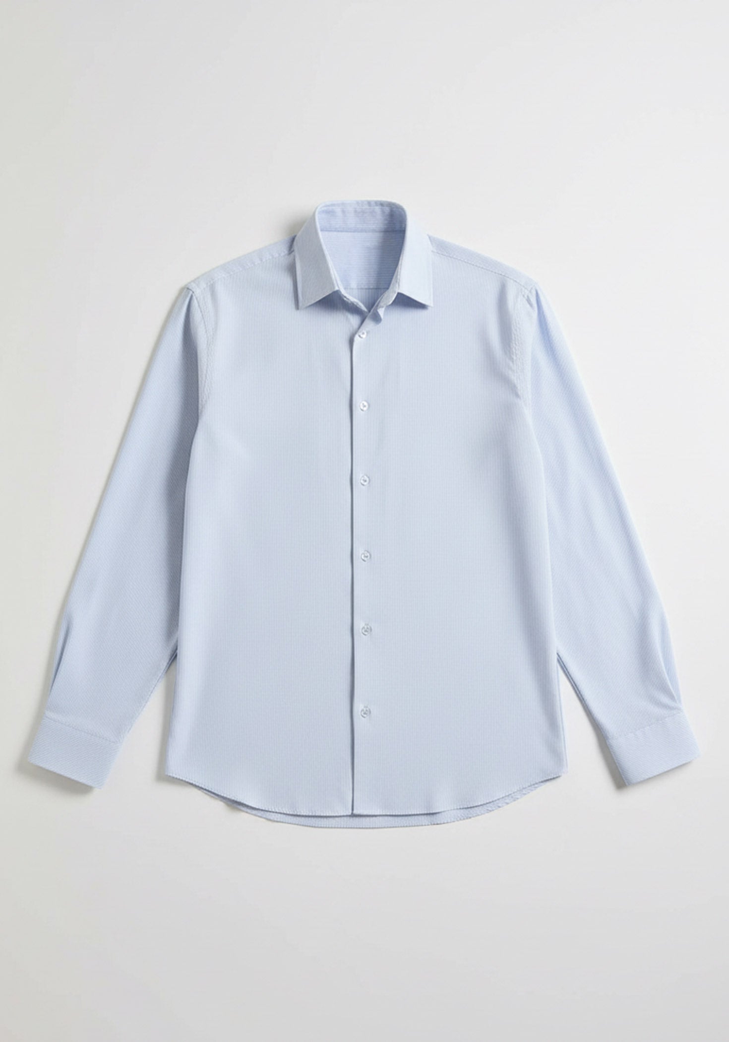 Camicia manica lunga a righe|Colore:Cielo