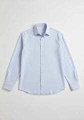 Camicia manica lunga a righe|Colore:Cielo