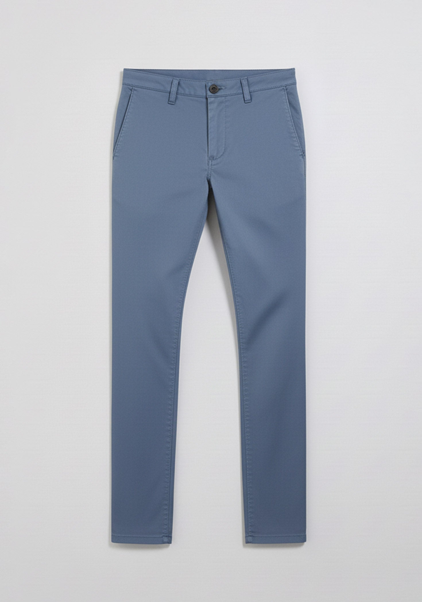 Pantaloni chino in cotone|Colore:Ciano