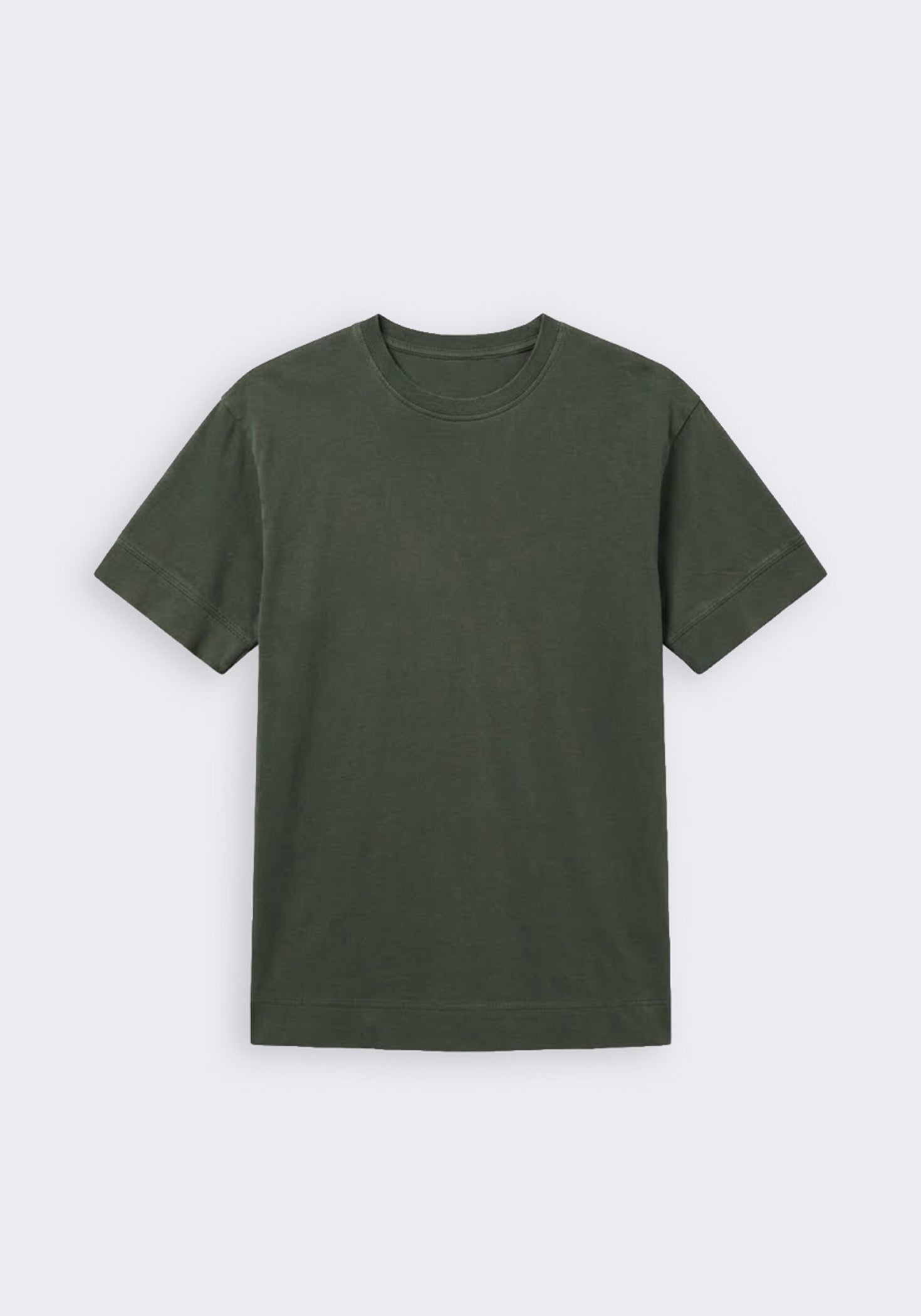 T-shirt strutturata 100% cotone|Colore:Verde bosco