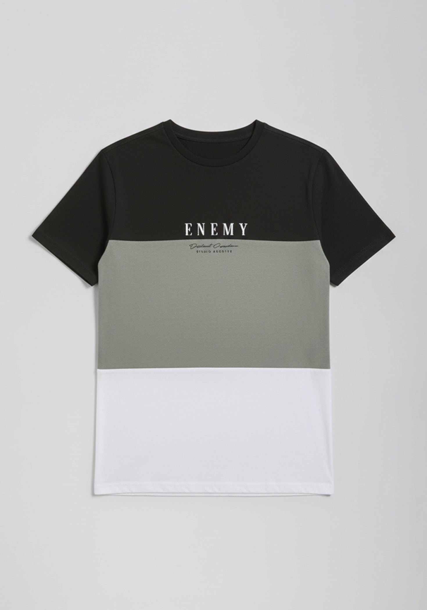 T-shirt colorblock|Colore:Verde