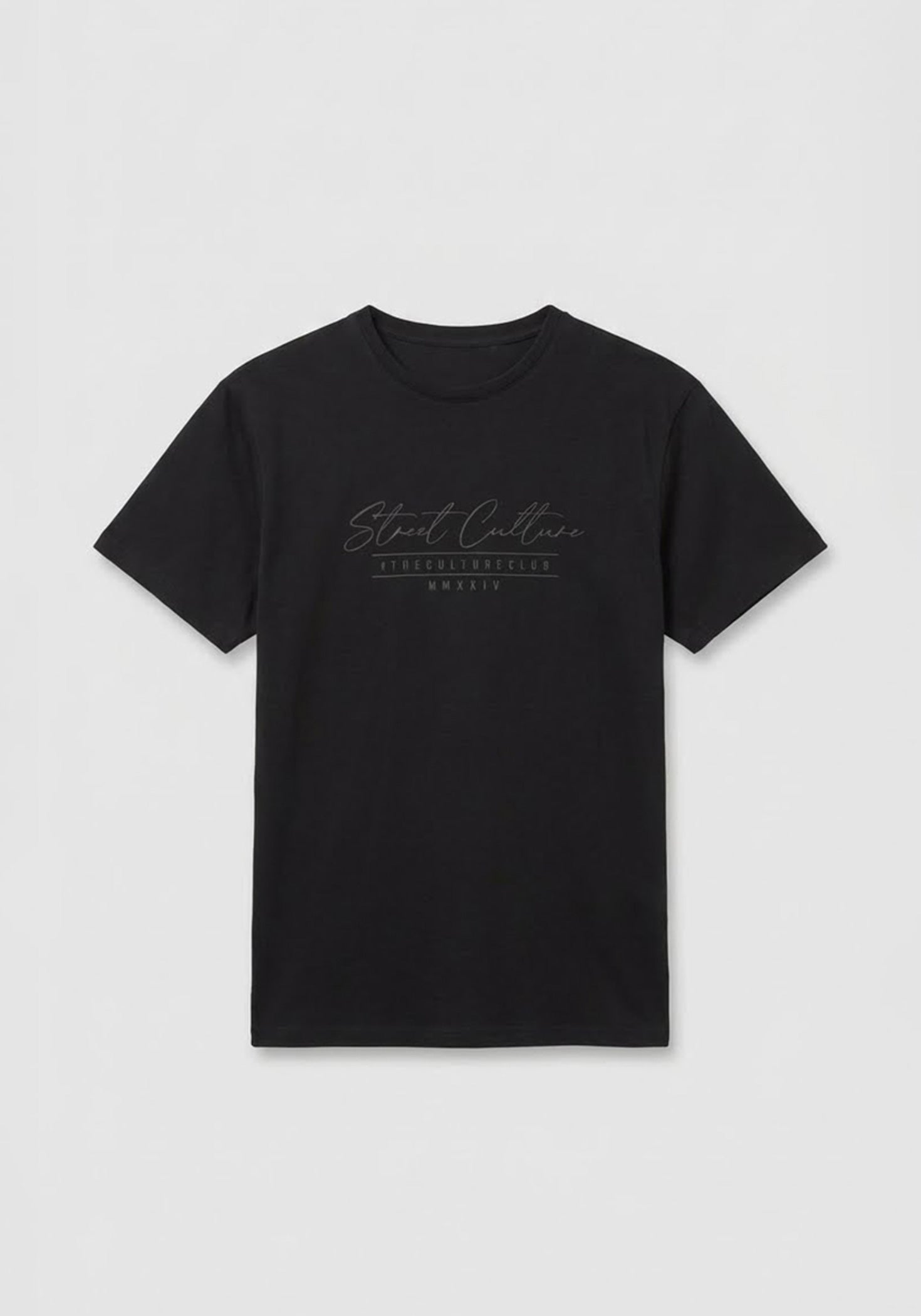 T-shirt 100% cotone con stampa|Colore:Nero