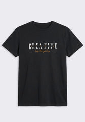 T-shirt 100% cotone con stampa|Colore:Blue