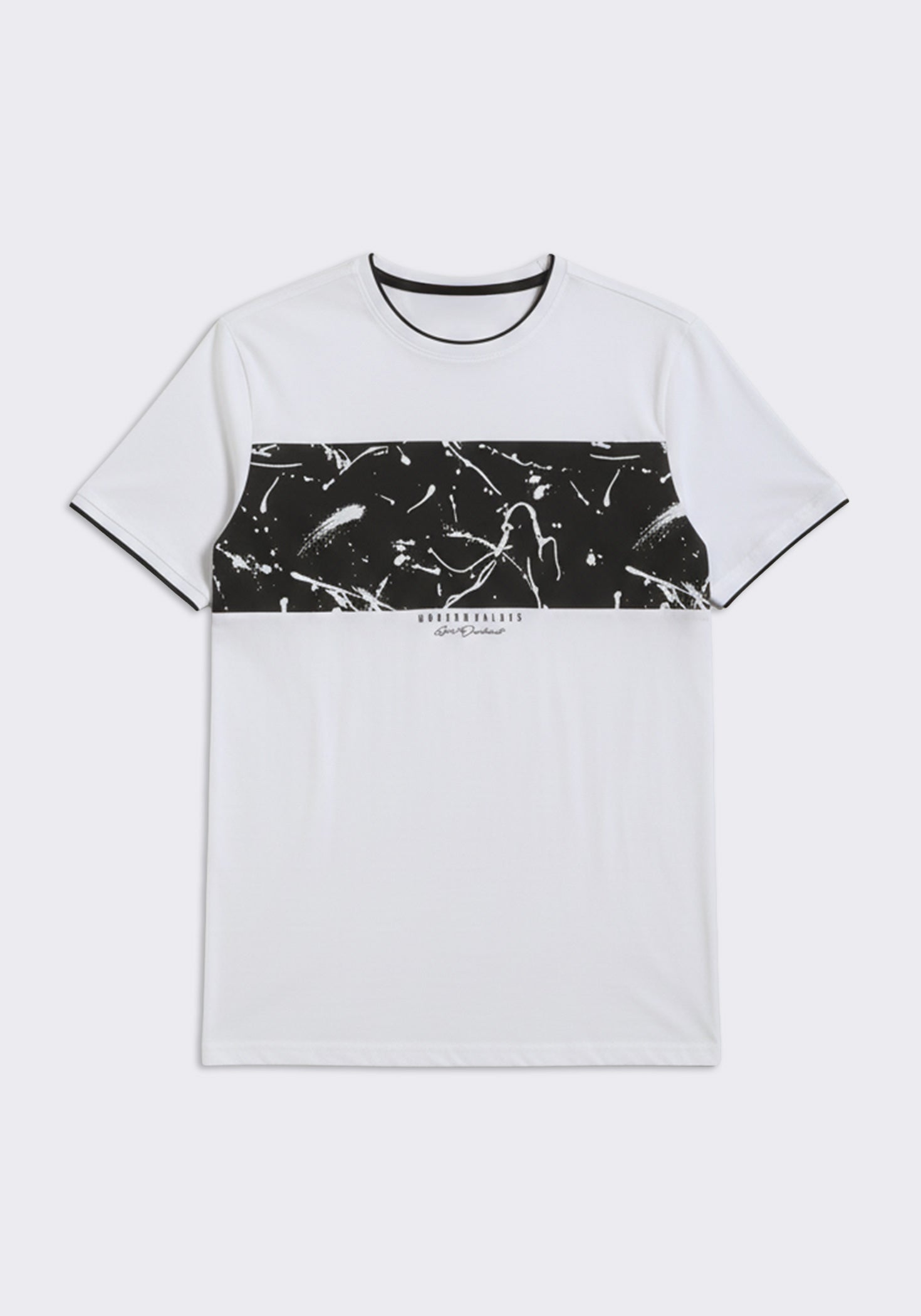 T-shirt colorblock|Colore:Bianco