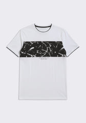 T-shirt colorblock|Colore:Bianco