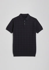 Polo in maglia a coste|Colore:Avion