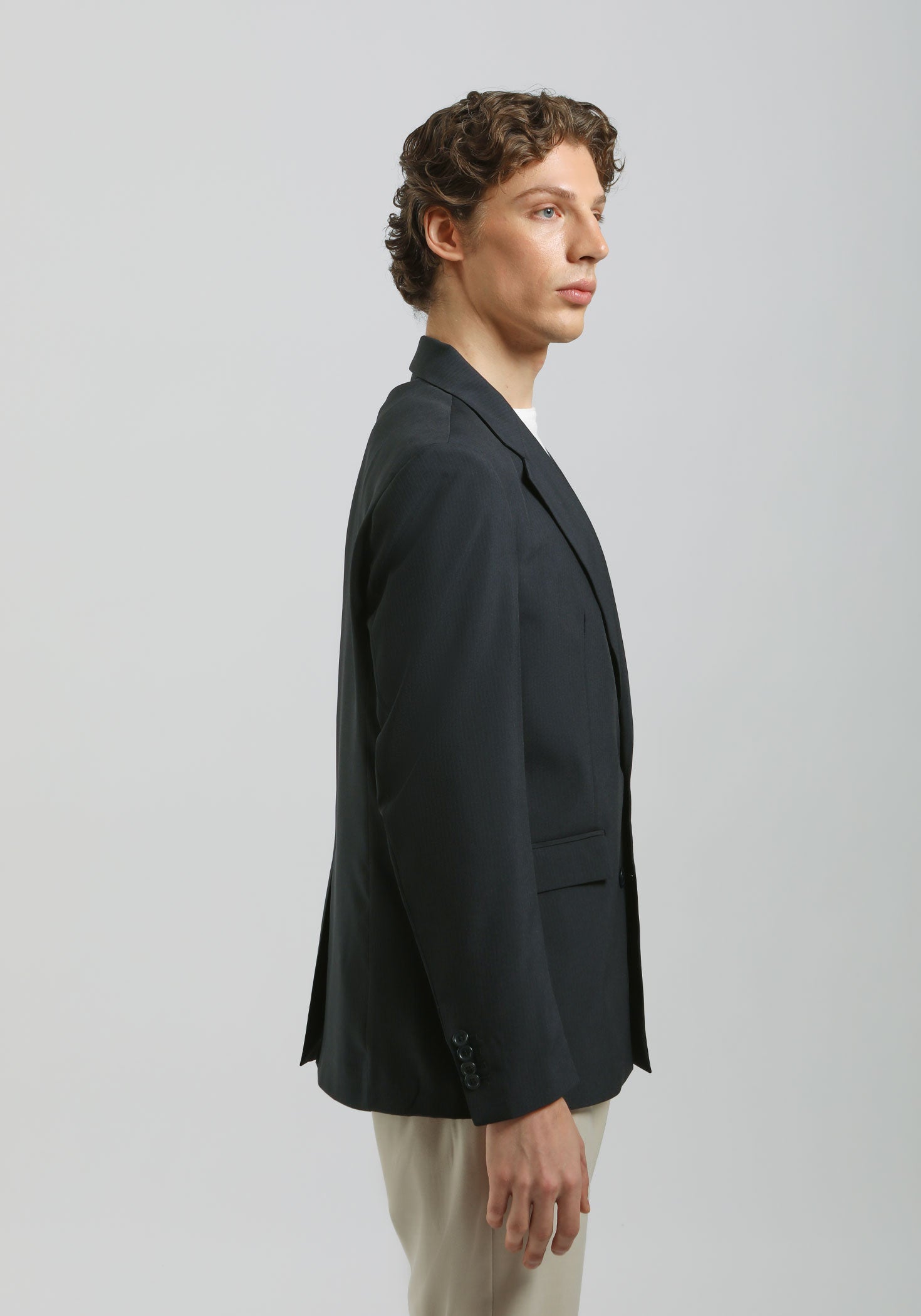 Giacca oversize tinta unita|Colore:Blue