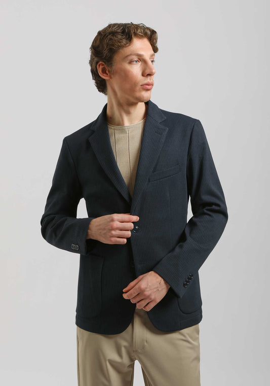 Giacca tinta unita|Colore:Blue