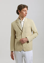 Giacca tinta unita 100% cotone|Colore:Beige