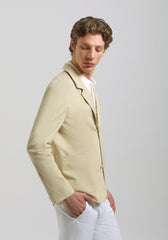 Giacca tinta unita 100% cotone|Colore:Beige