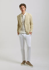 Giacca tinta unita 100% cotone|Colore:Beige