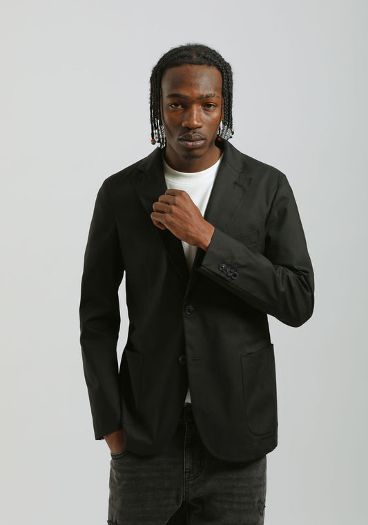 Giacca misto cotone|Colore:Nero