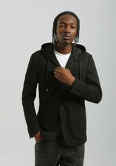 Giacca con cappuccio|Colore:Nero