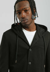 Giacca con cappuccio|Colore:Nero