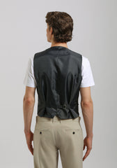 Gilet strutturato misto cotone|Colore:Denim