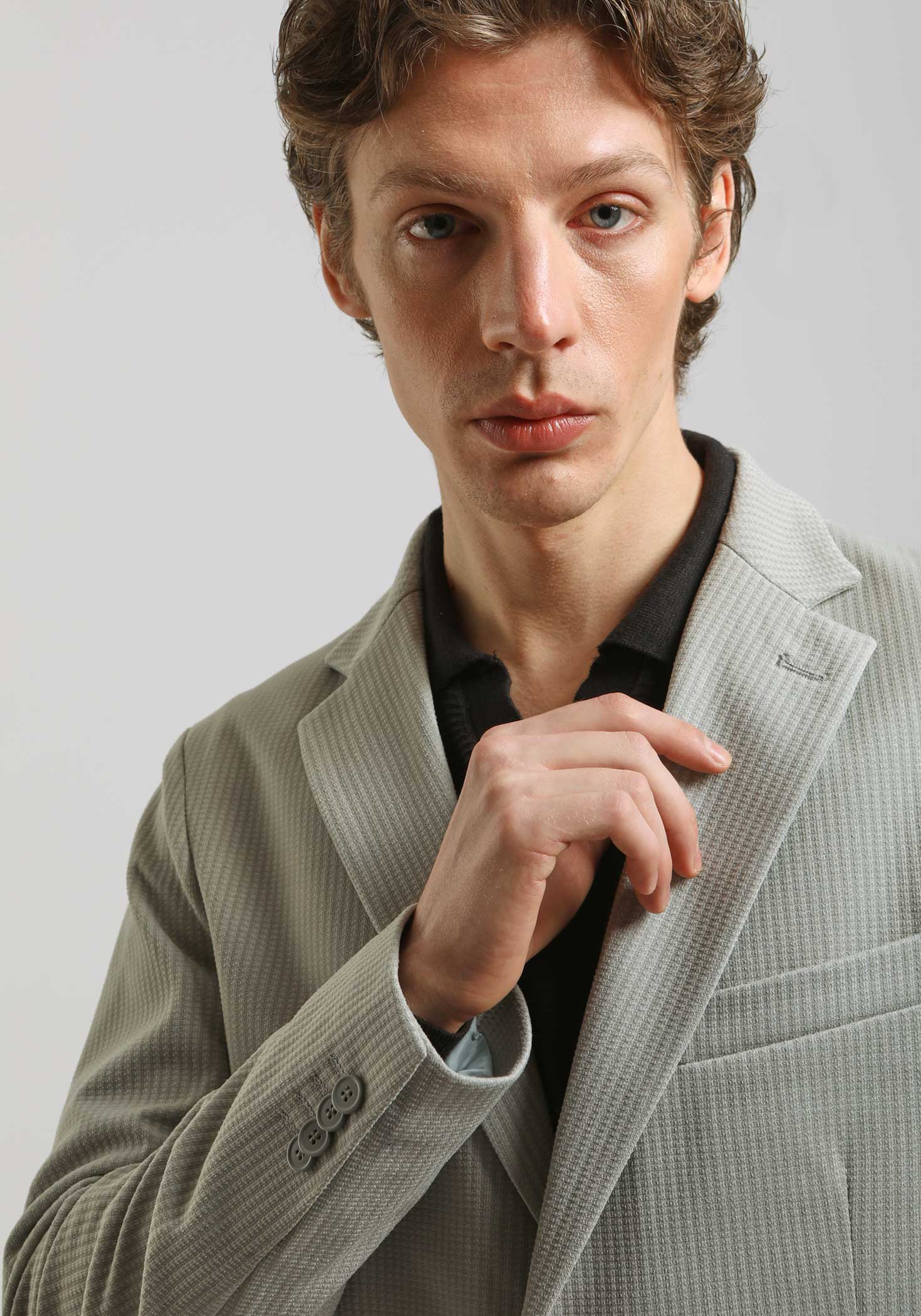 Giacca tinta unita|Colore:Grigio