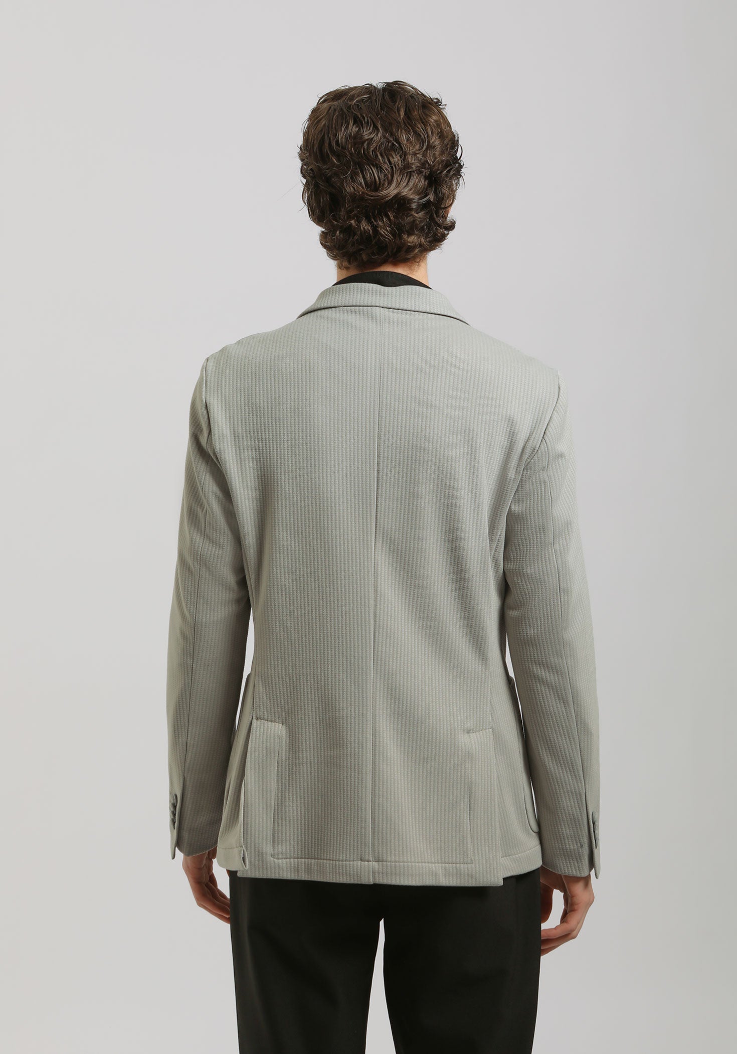 Giacca tinta unita|Colore:Grigio