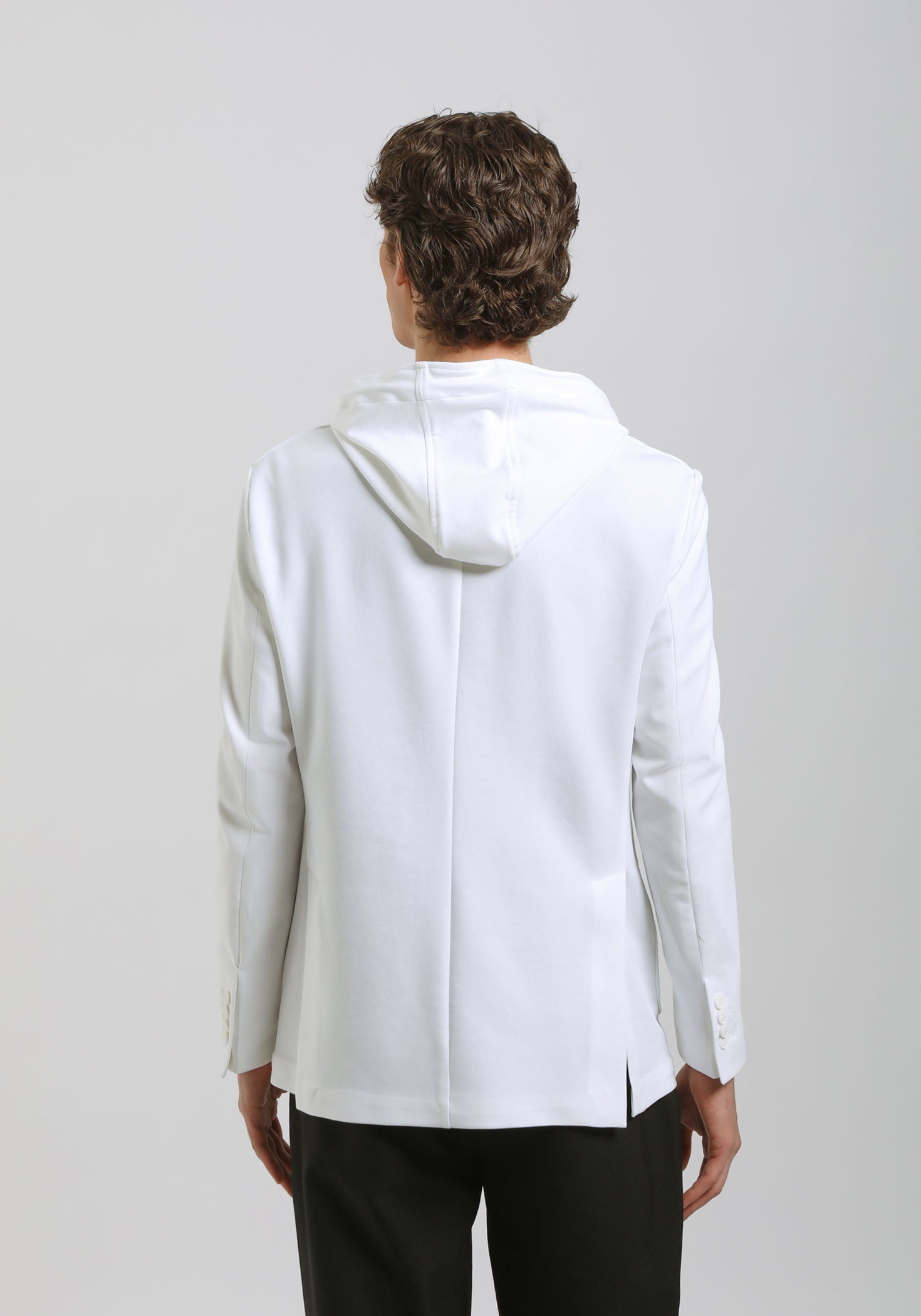 Giacca con cappuccio|Colore:Panna