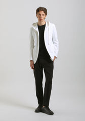 Giacca con cappuccio|Colore:Panna