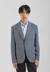 Giacca misto lino cotone|Colore:Blue