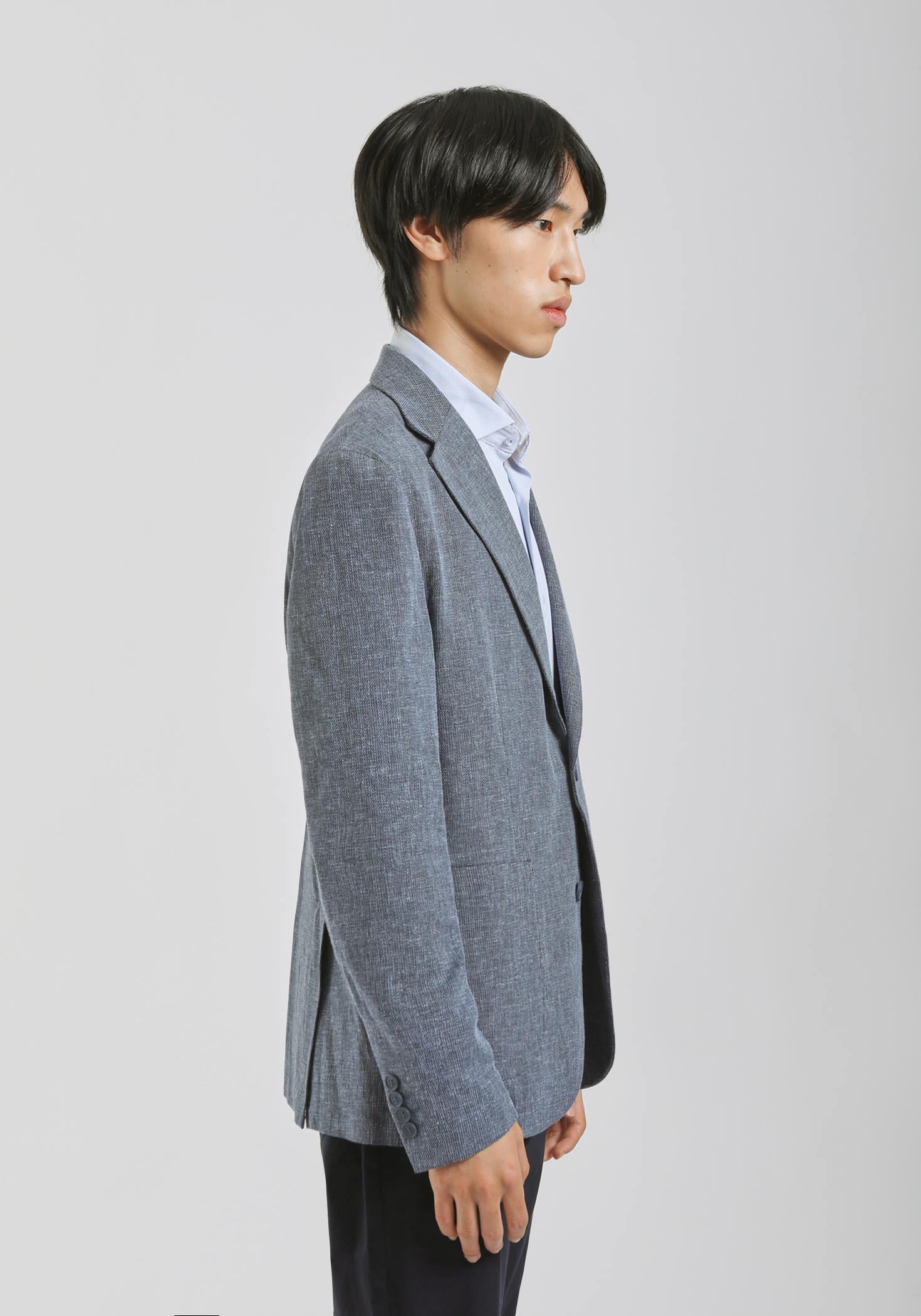 Giacca misto lino cotone|Colore:Blue