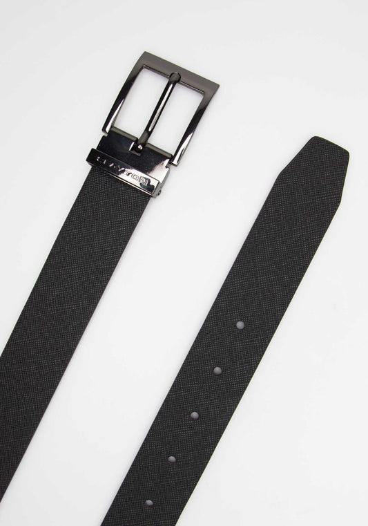 Cintura effetto saffiano|Colore:Nero