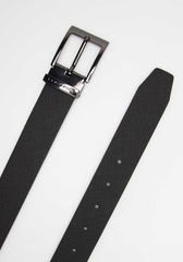 Cintura effetto saffiano|Colore:Nero
