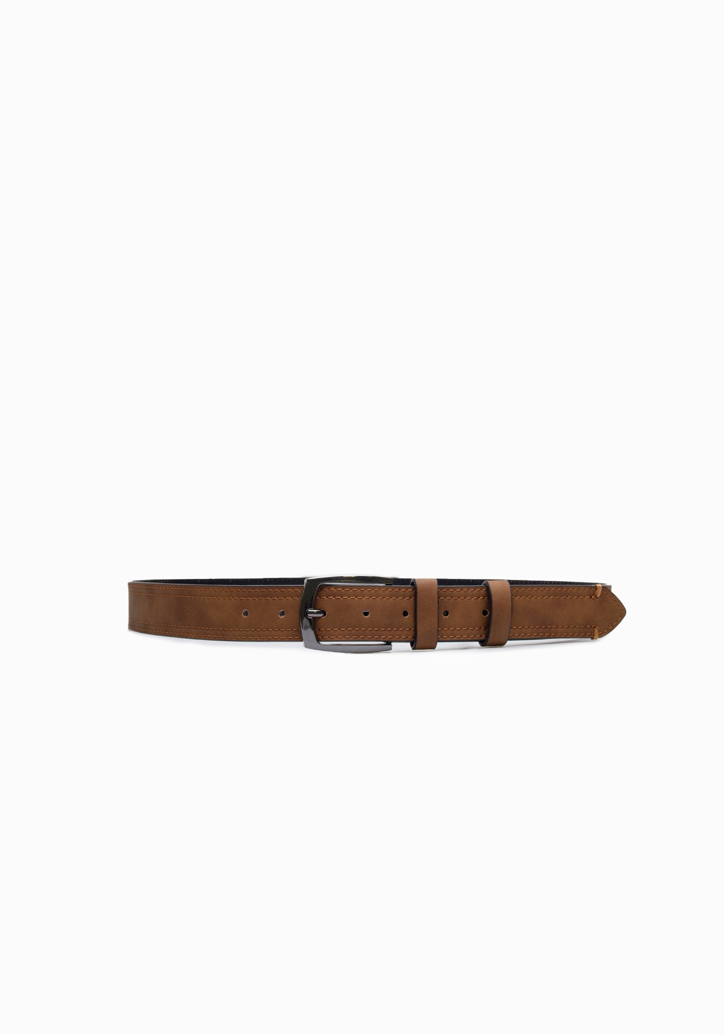 Cintura con doppia impuntura|Colore:Cammello